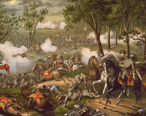 Illustration of the Battle of Chancellorsville