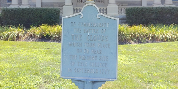 Battle of the Clouds, Sign at Immaculata College