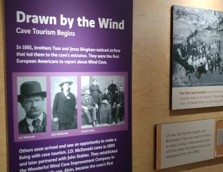 Exhibit in Visitor Center of Wind Cave