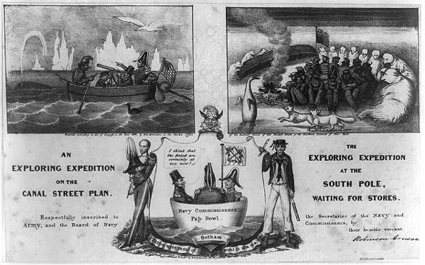 Cartoon of the Wilkes Expedition