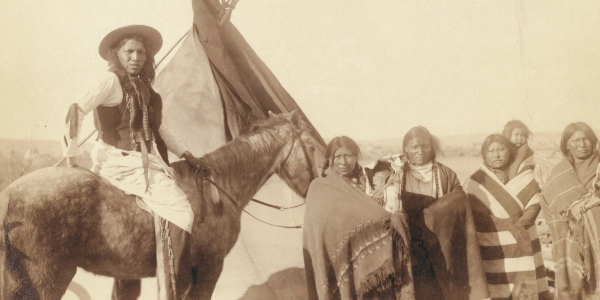 Lakota family in Black Hills
