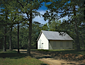 Church along parkway