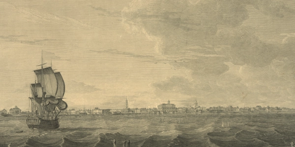 Vintage Painting of Old Charles Town