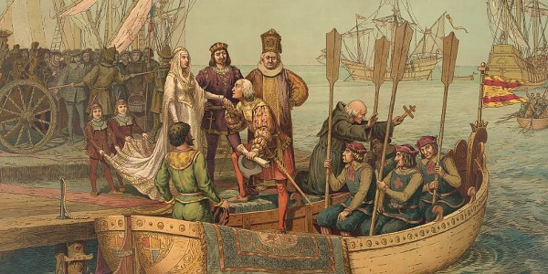 Christopher Columbus and Queen Isabella