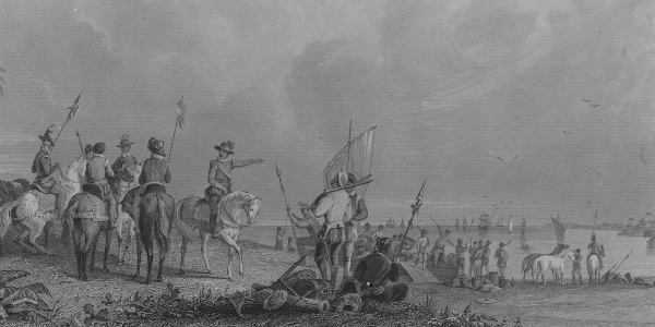 De Soto with Expedition Landing Party at DeSoto National Memorial Site