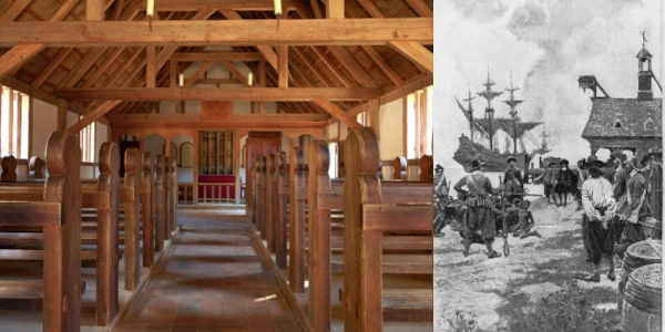 House of Burgesses and first slave ship at Jamestown
