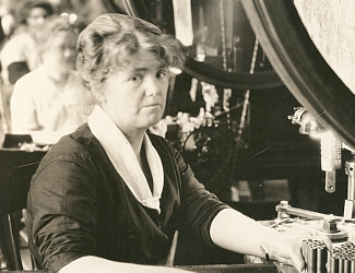 Mill Girl Working in Lowell