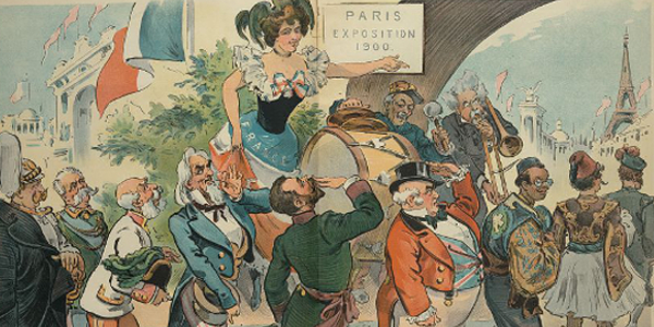 Paris Exposition 1900 Political Cartoon