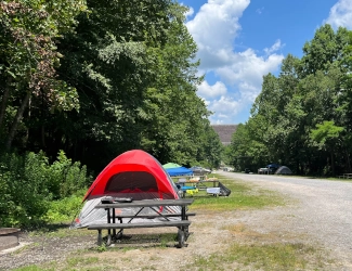 Camping at Gauley River NRA
