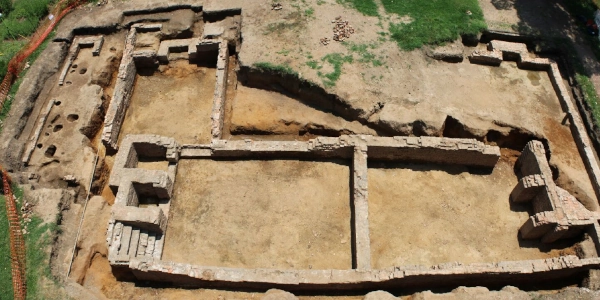 Archaeological Dig of the original house where George Washington was born on Pope's Creek Plantation