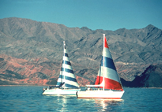 Boats on Lake Mead