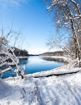 Winter on the Mississippi River