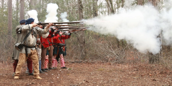 Reenactment at Moores Creek National Battlefield