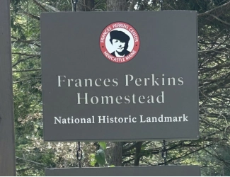 Frances Perkins Homestead Sign