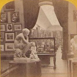 View of Exhibits at London World's Fair 1871
