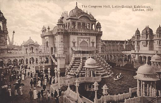 Postcard, Congress Hall, London 1912 World's Fair