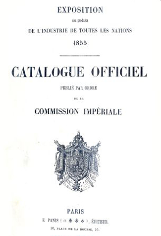 Paris World's Fair 1855 Catalogue