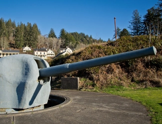 Guns at Fort Columbia State Park