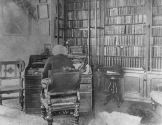 Douglass in his library/studey at Cedar Hill