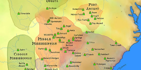 Mississippian Culture Site Map