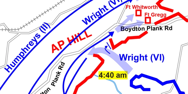Map of Petersburg Breakthrough