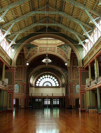 Interior of the Melbourne Exhibition Building