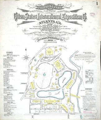 Cotton States and International Exposition Map