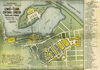 Portland Expo 1905 Official Map