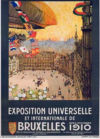 Brussels World's Fair 1910 Poster