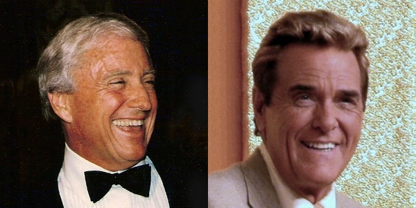 Merv Griffin and Chuck Woolery